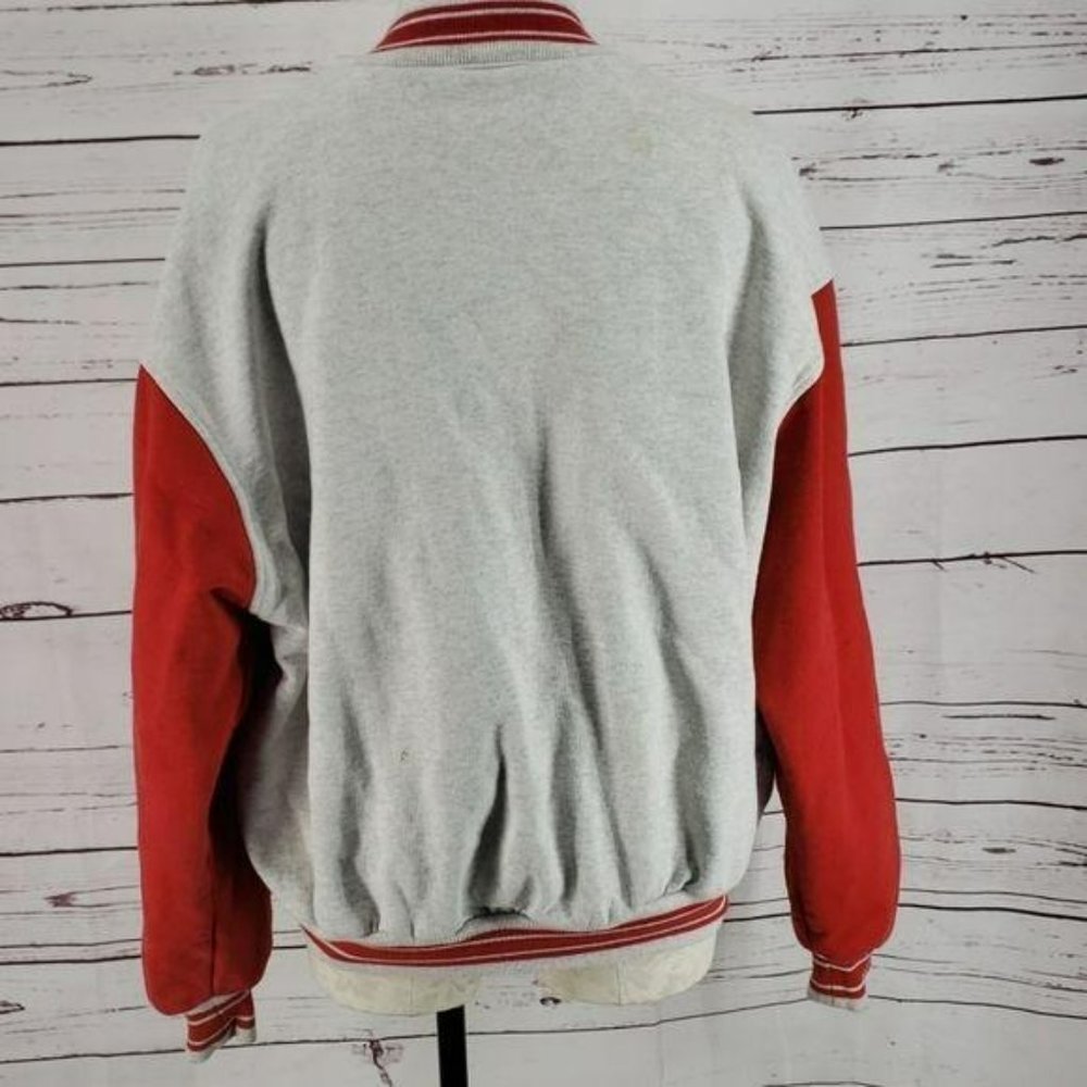Disney Mickey Mouse Distressed Vintage Florida Varsity Jacket Size 2X - Picture 4 of 8
